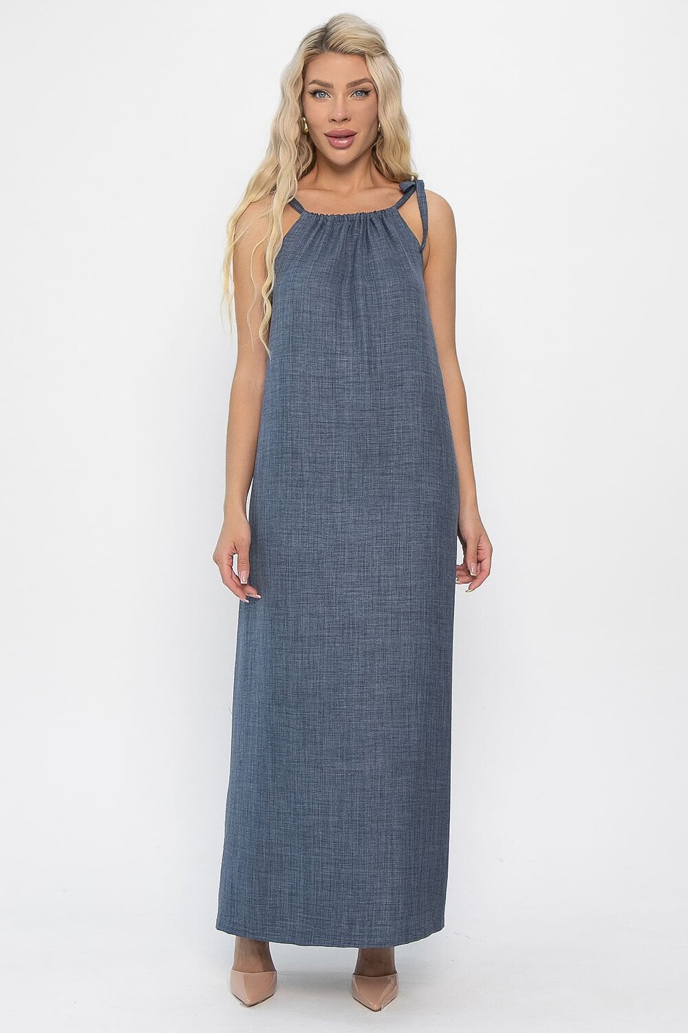 LT Collection Сарафан 543037 П13853-10М Серо-синий
