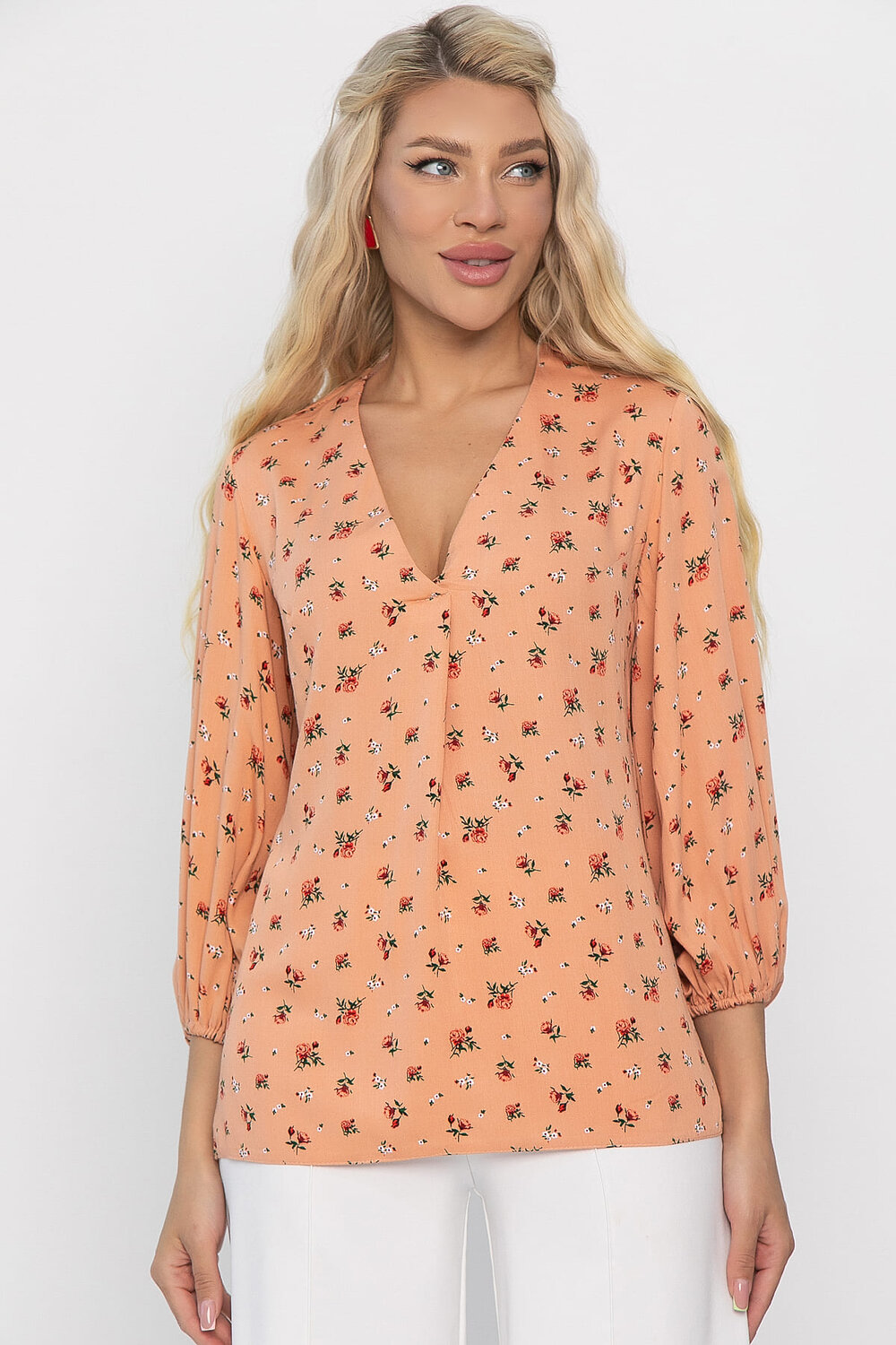 LT Collection Блуза 543038 Б13841-6М Персиковый