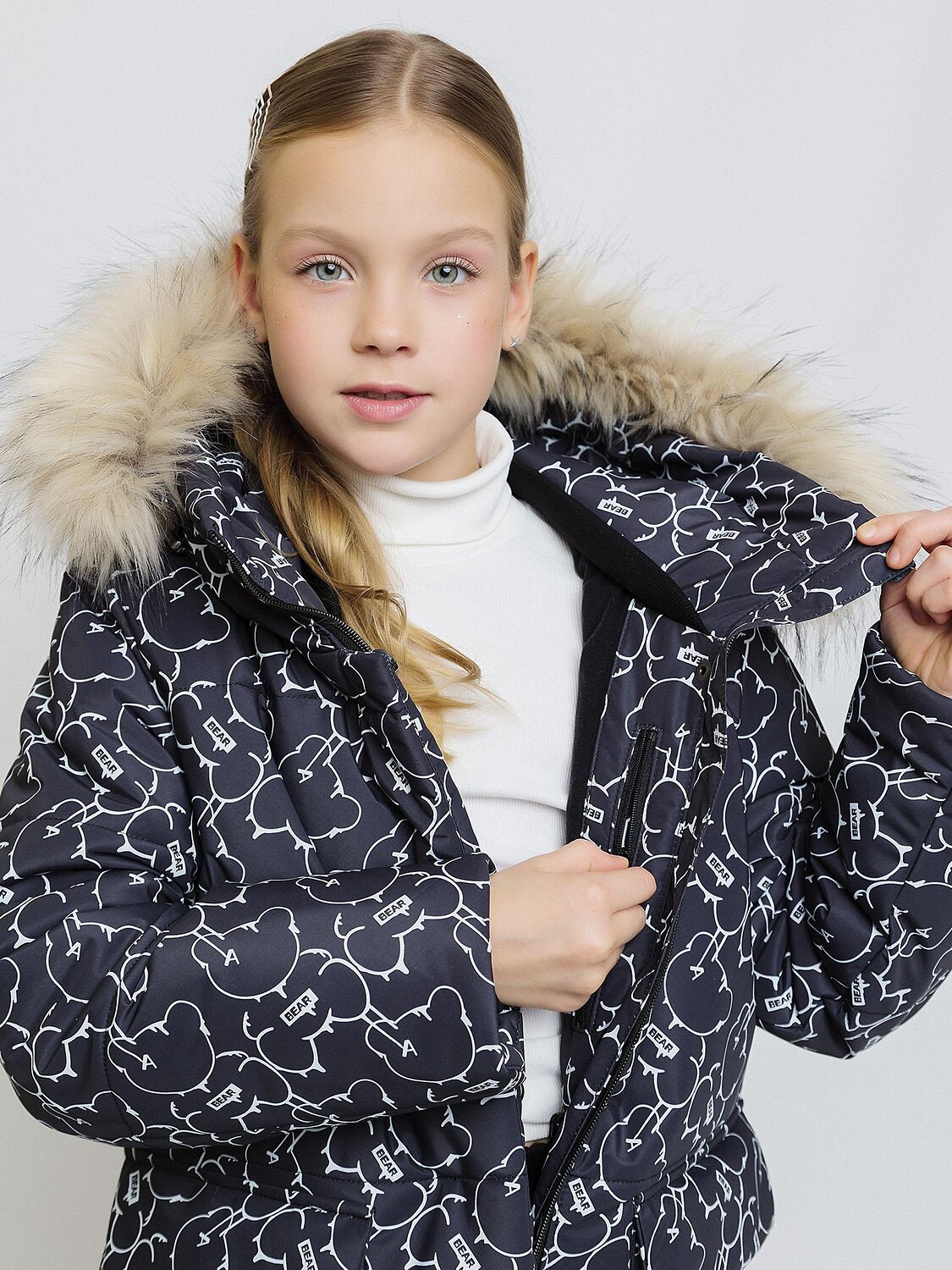 BATIK Пальто 543083 233-26з-2 Принт черный