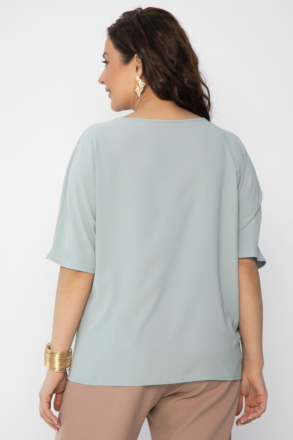 LT Collection Блуза 543204 Б13817-1М зеленый