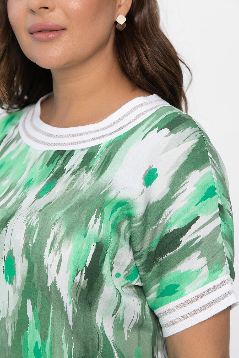 LT Collection Блуза 543221 Б13865-1М зеленый