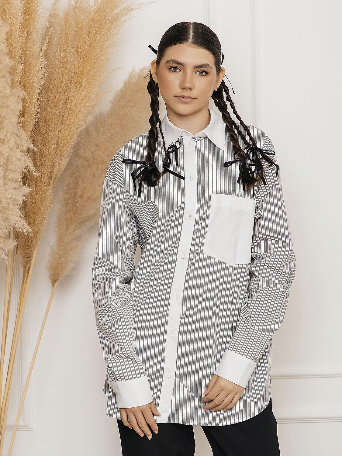 BATIK Рубашка 543299 111 ш25-2 серый