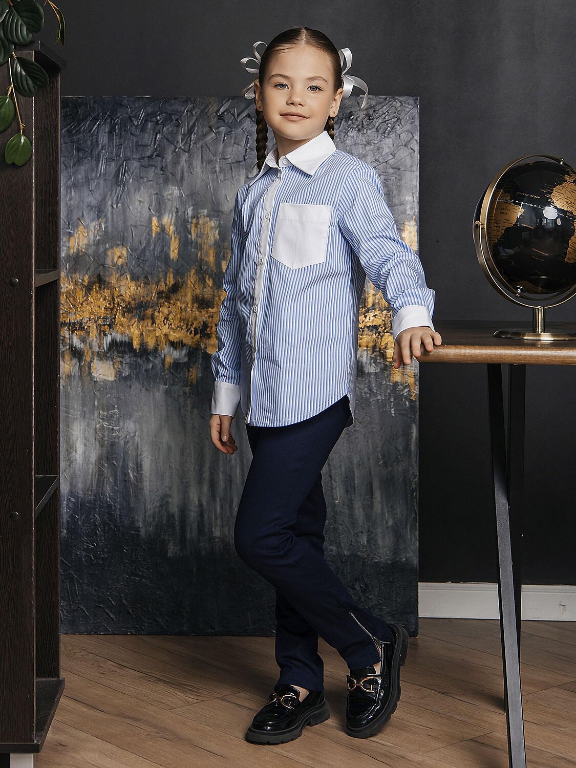 BATIK Рубашка 543300 111 ш25-1 голубой