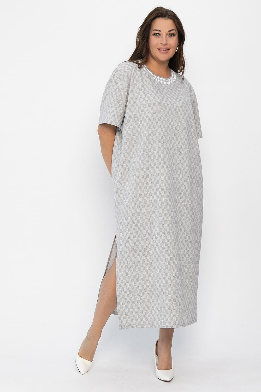 LT Collection Платье 543705 П13866-1М серый