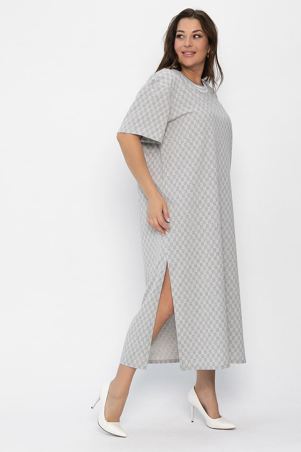 LT Collection Платье 543705 П13866-1М серый