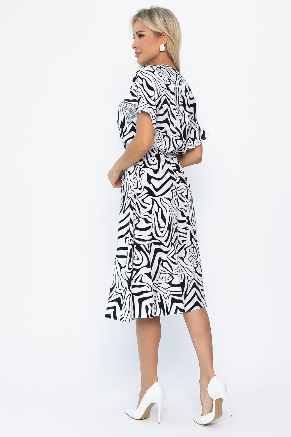 LT Collection Платье 543707 П13871-35М черно-белый