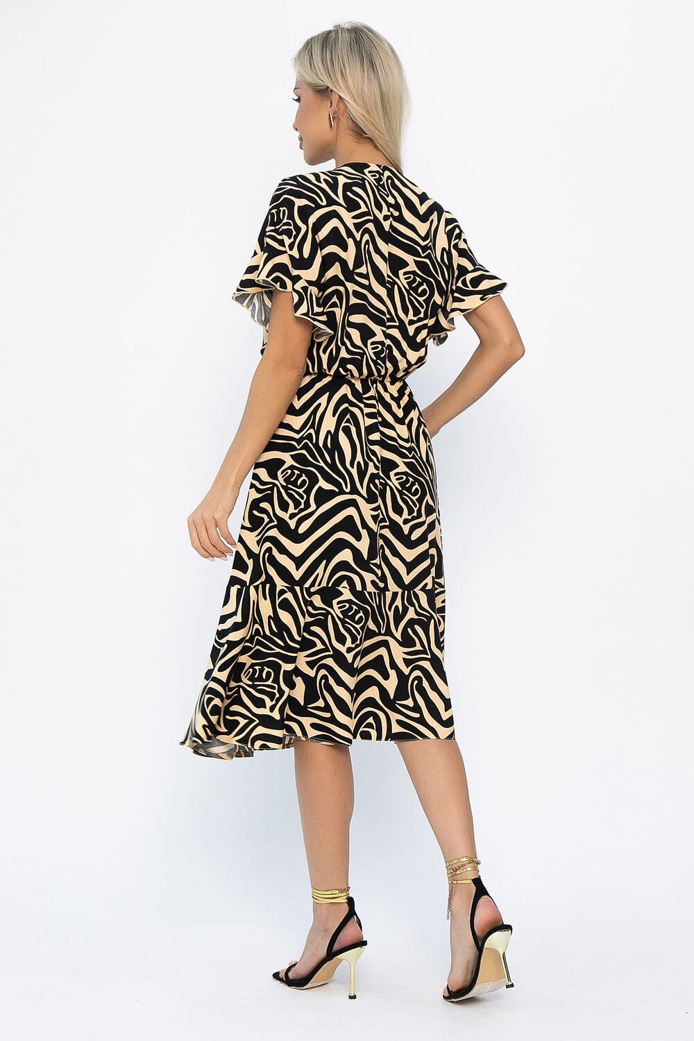 LT Collection Платье 543708 П13872-35М черно-бежевый