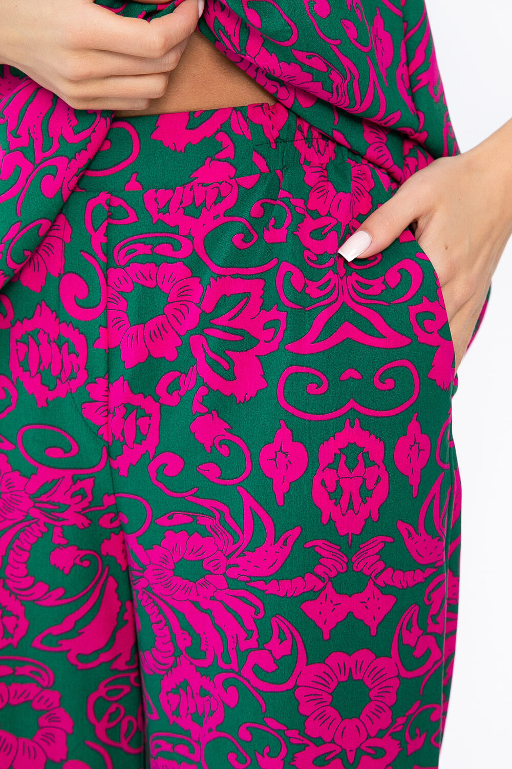 LT Collection Костюм 543725 К13906-25М фуксия/зеленый