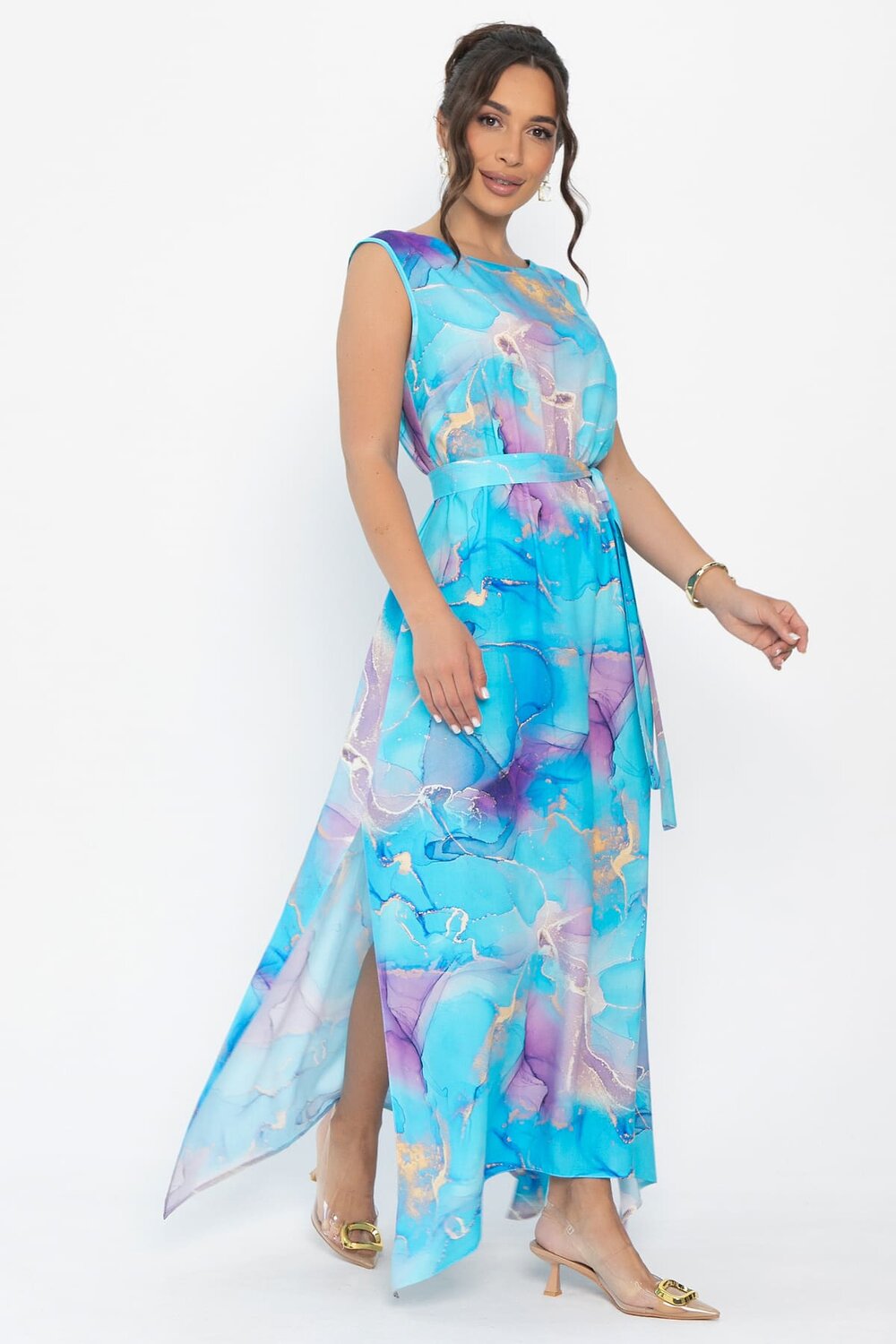 LT Collection Платье 543728 П13923-4М голубой