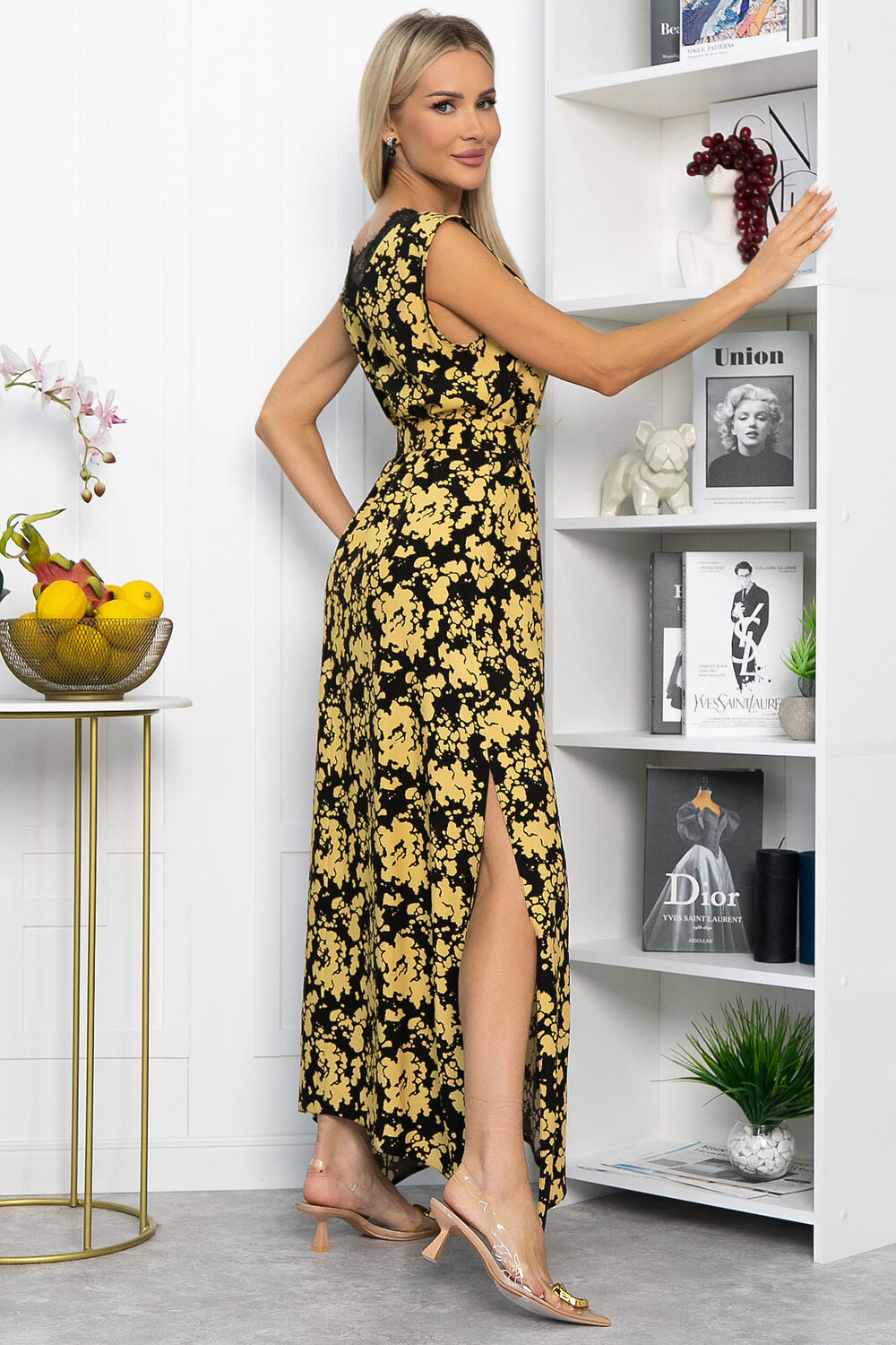 LT Collection Платье 543730 П13924-4М черный/желтый
