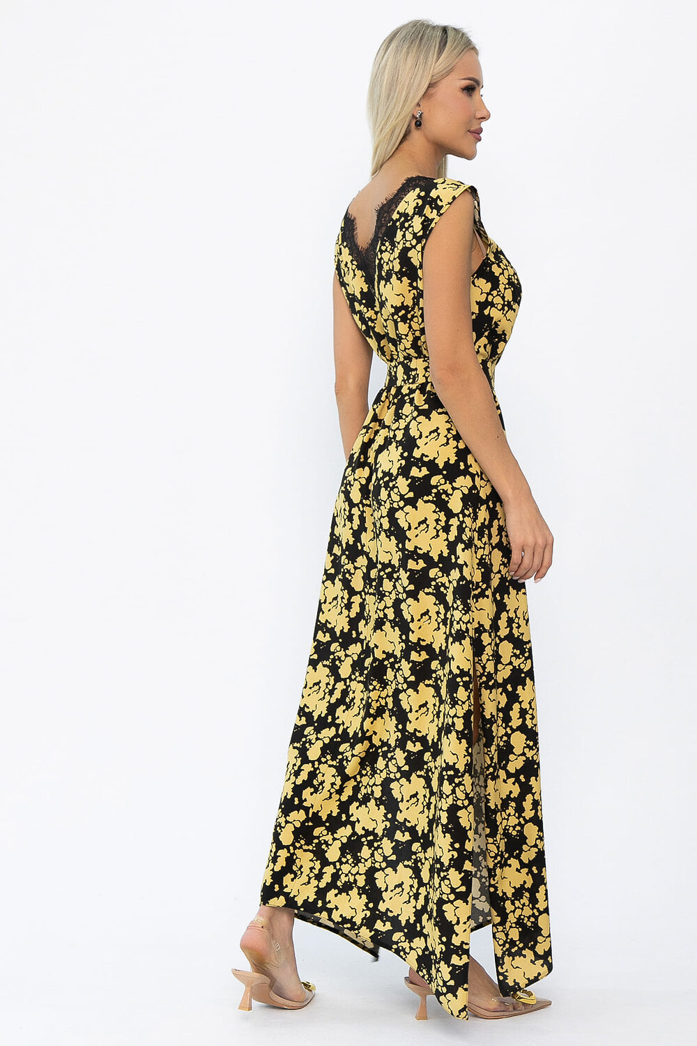 LT Collection Платье 543730 П13924-4М черный/желтый