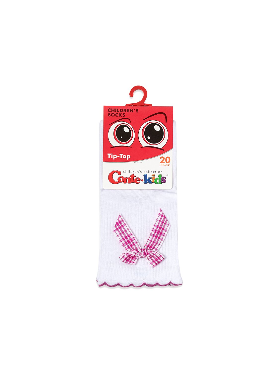 CONTE-KIDS Носки 543757 TIP-TOP (декор, бантики) 24С-179СП белый-розовый