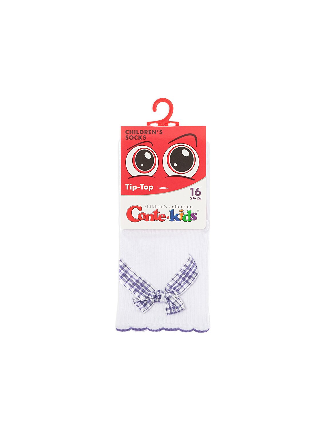 CONTE-KIDS Носки 543761 TIP-TOP (декор, бантики) 24С-179СП белый-сиреневый