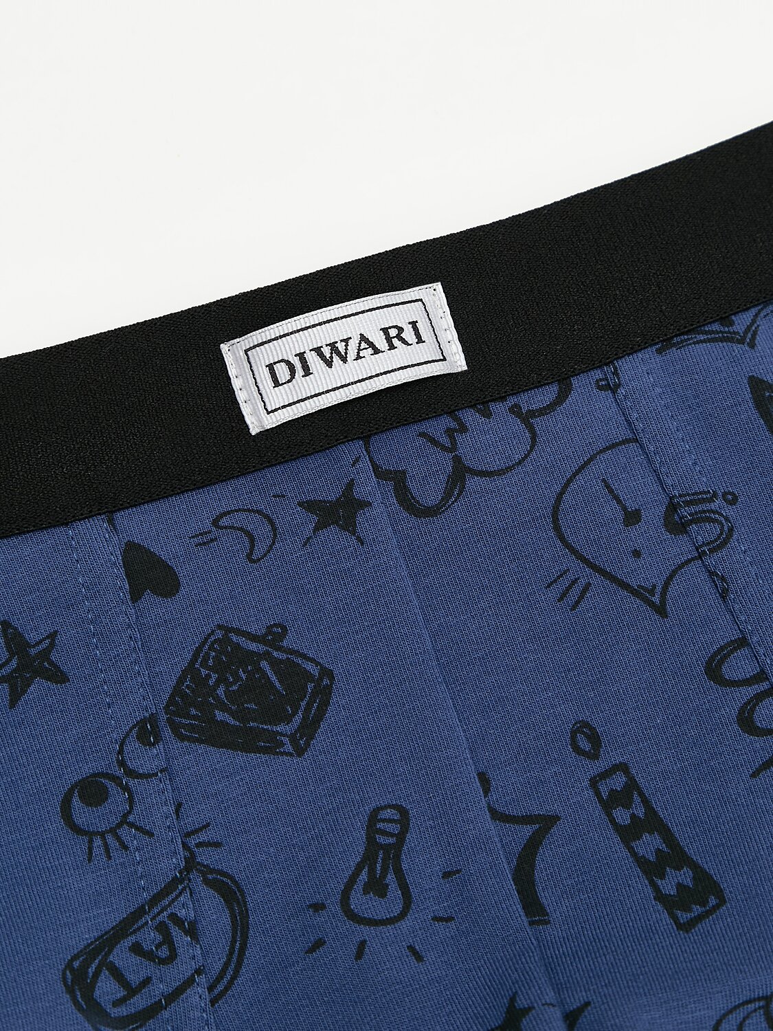 DiWaRi Трусы 543773 BASIC MSH 700 (пакет) dark blue print