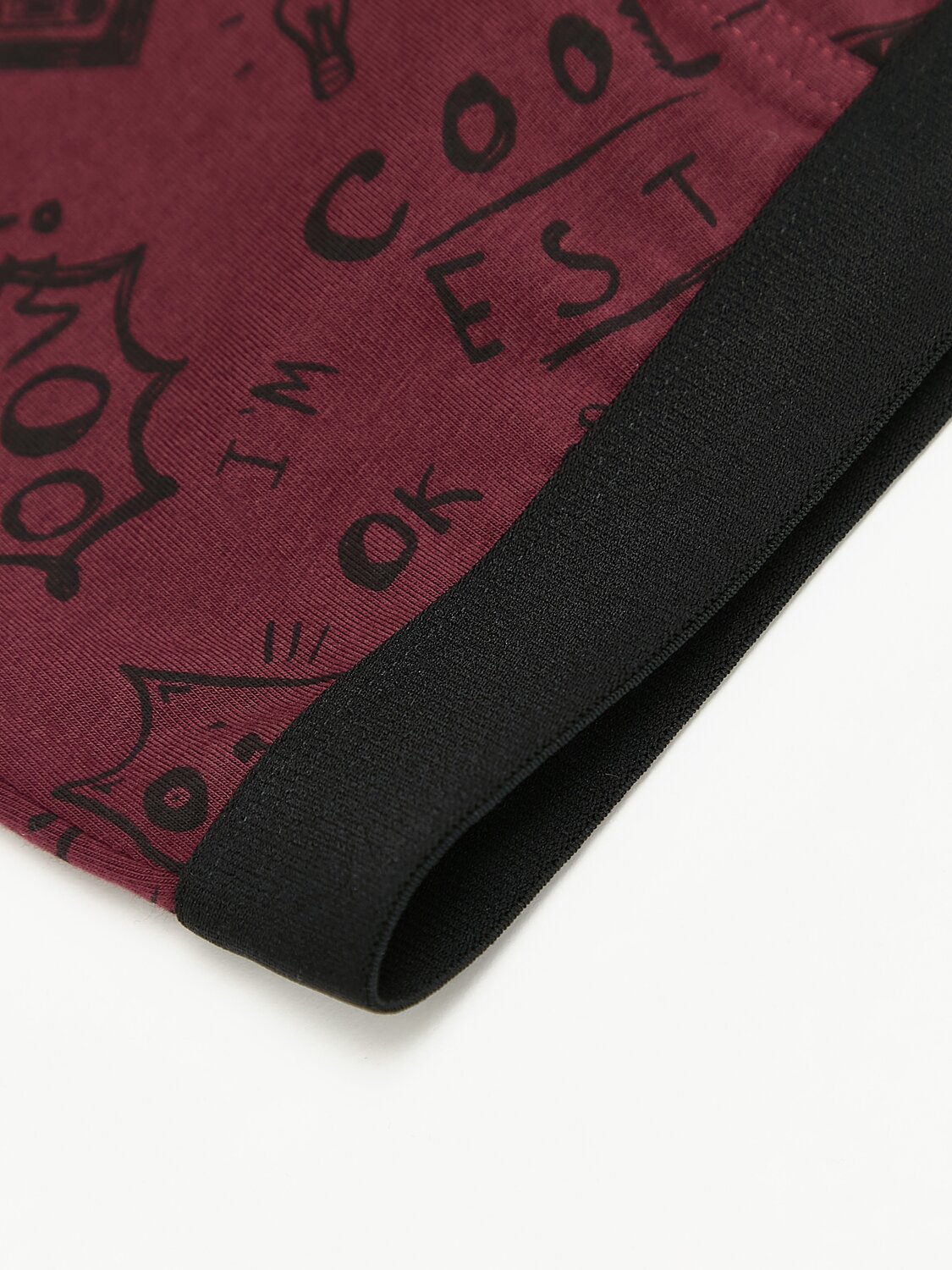 DiWaRi Трусы 543775 BASIC MSH 700 (пакет) dark bordo print