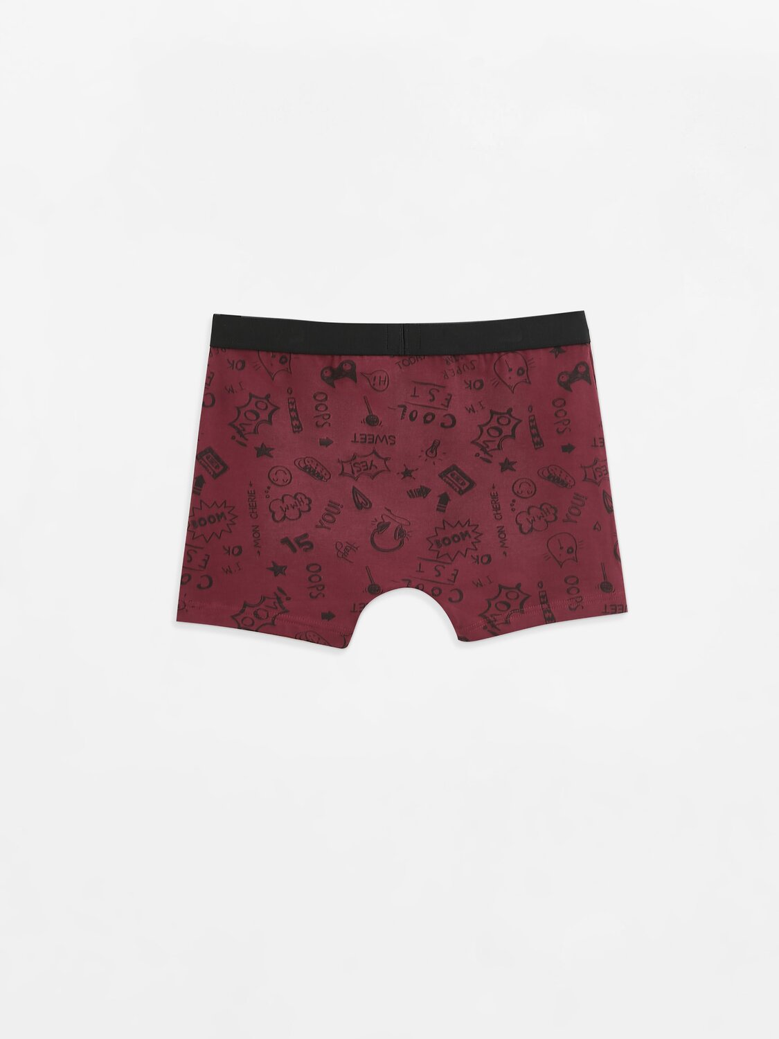 DiWaRi Трусы 543775 BASIC MSH 700 (пакет) dark bordo print