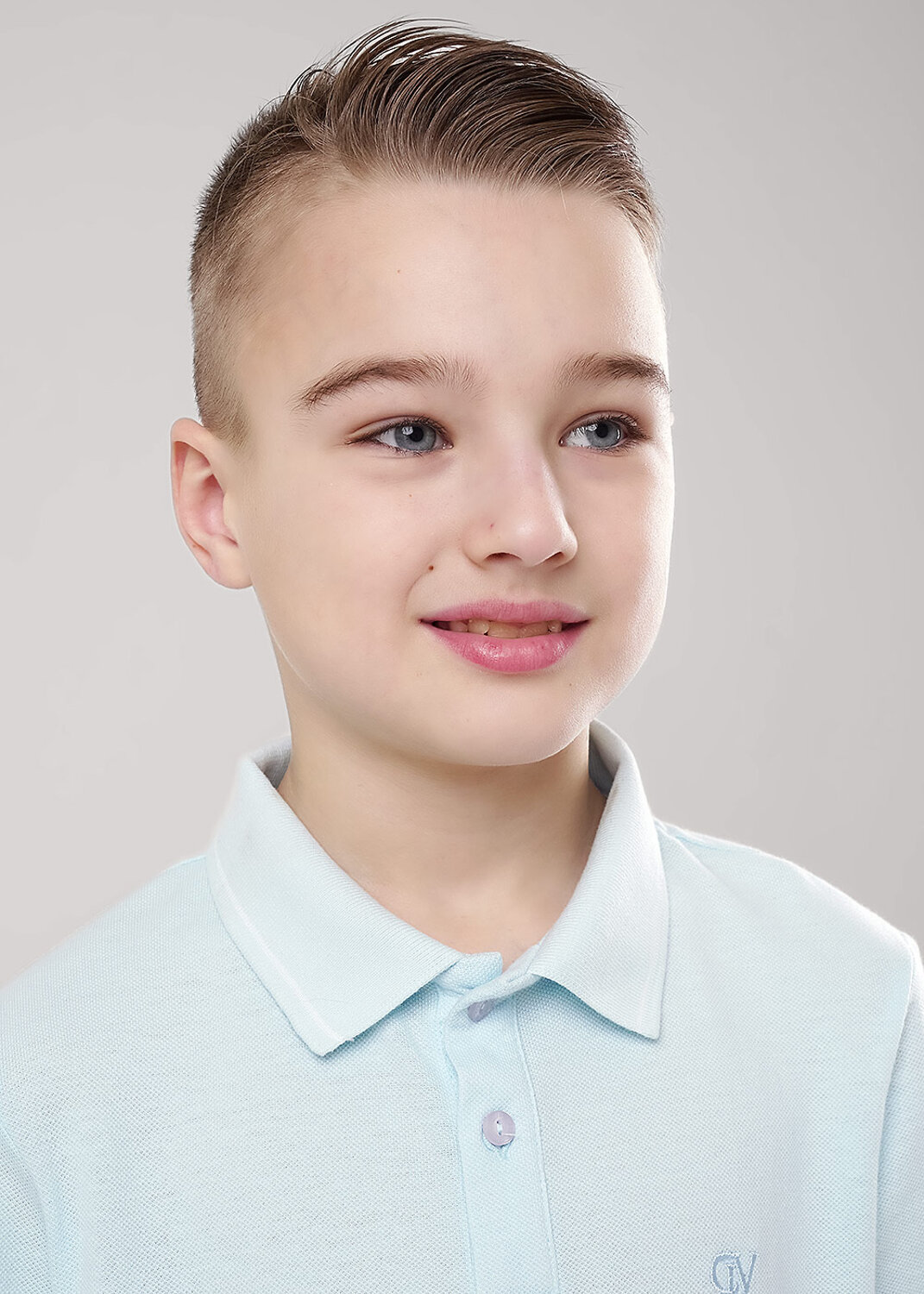 CLEVER Джемпер 544159 906949-01з поло св.голубой