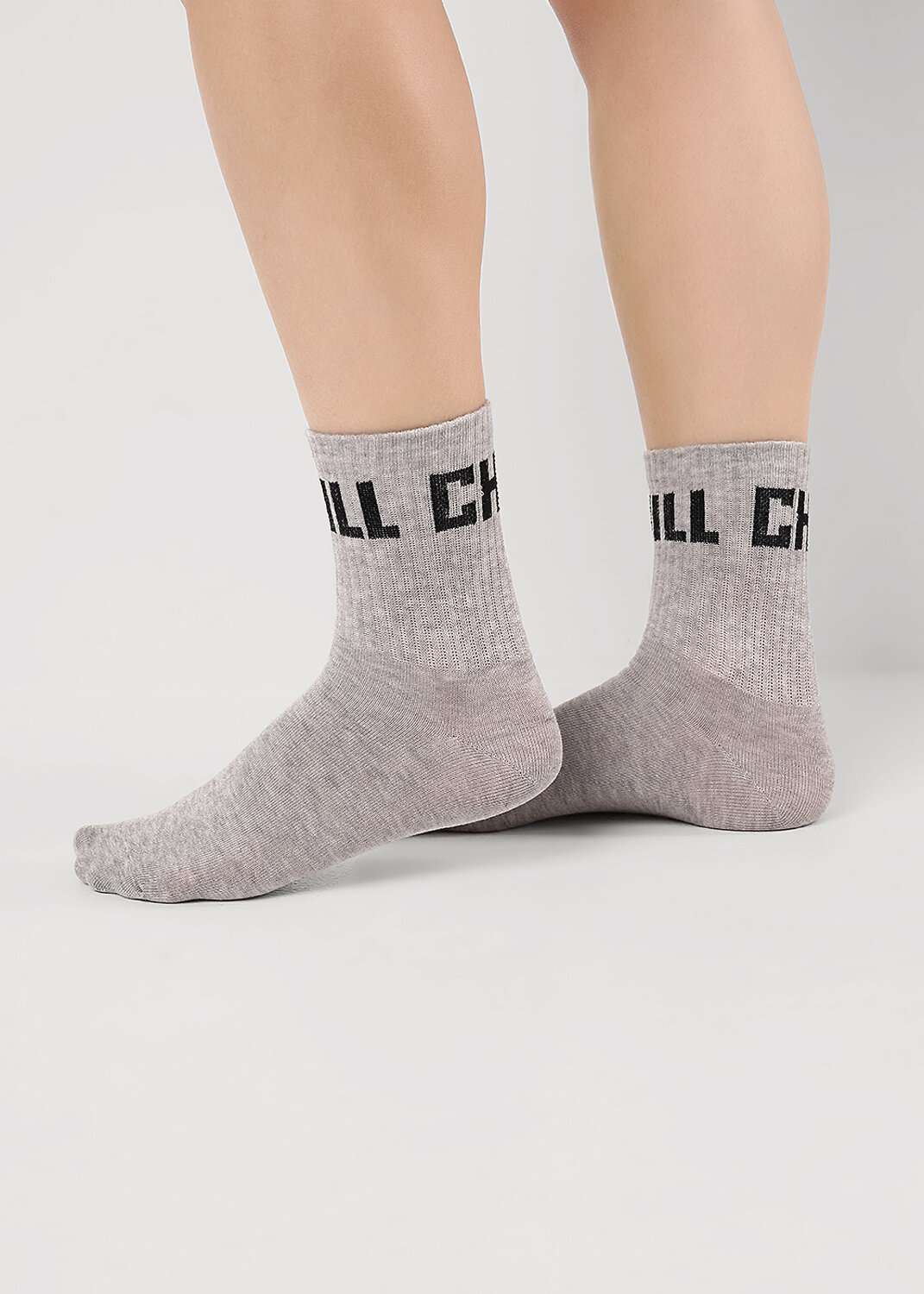 CLEVER Носки 544270 С15802 20-22,22 меланж серый