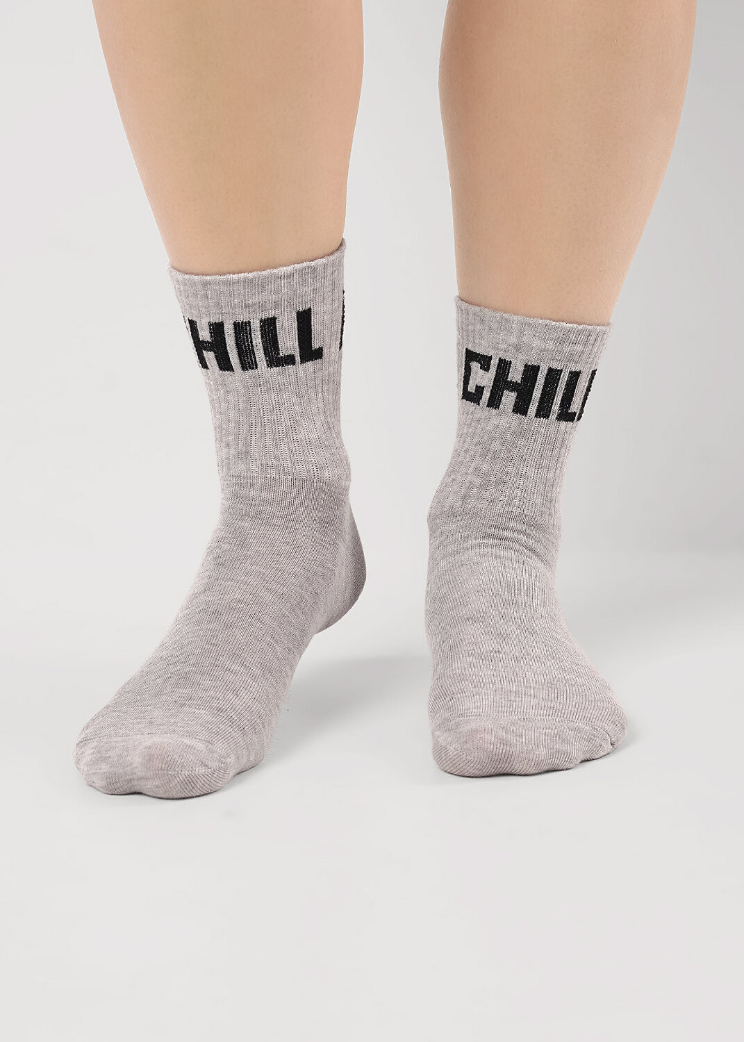 CLEVER Носки 544276 С15802 24 меланж серый