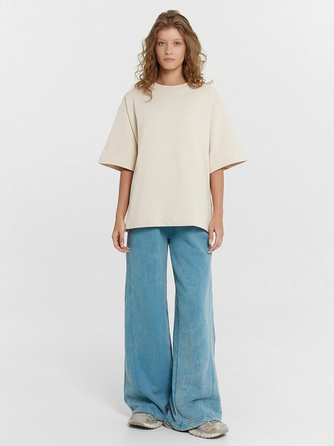 MARK FORMELLE Брюки 544545 182283 ACID WASH бирюзовый