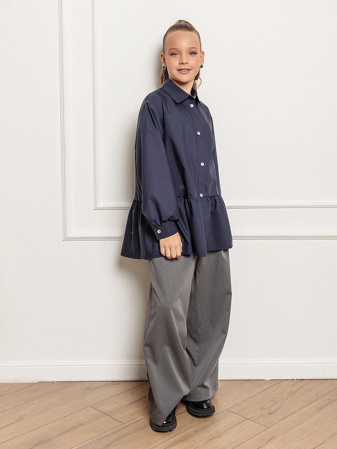BATIK Рубашка 544604 116 ш25-2 темно-синий