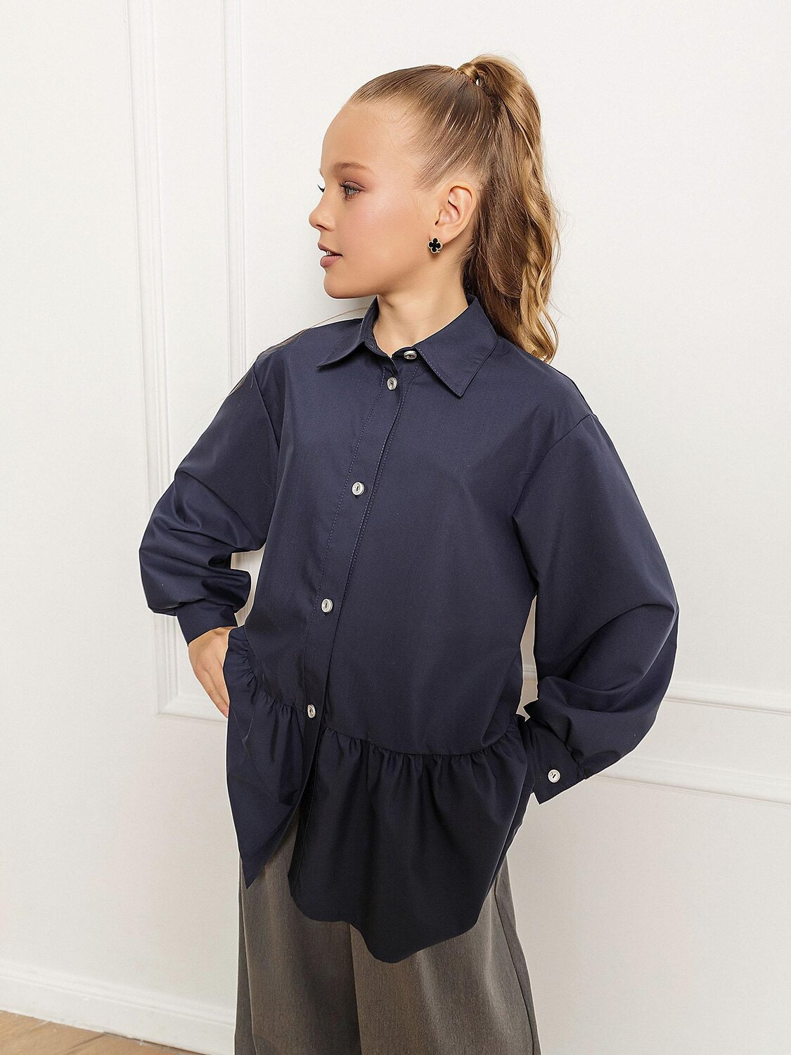 BATIK Рубашка 544604 116 ш25-2 темно-синий