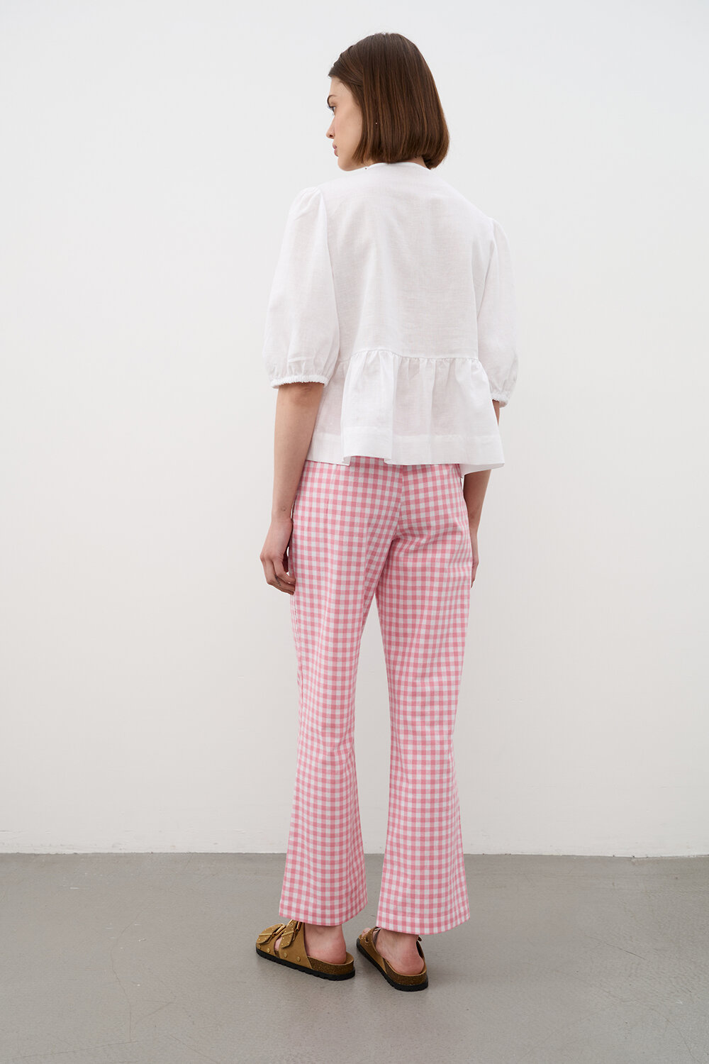 RISE Брюки 544682 TR2535_Pink Checkers Розовый, белый