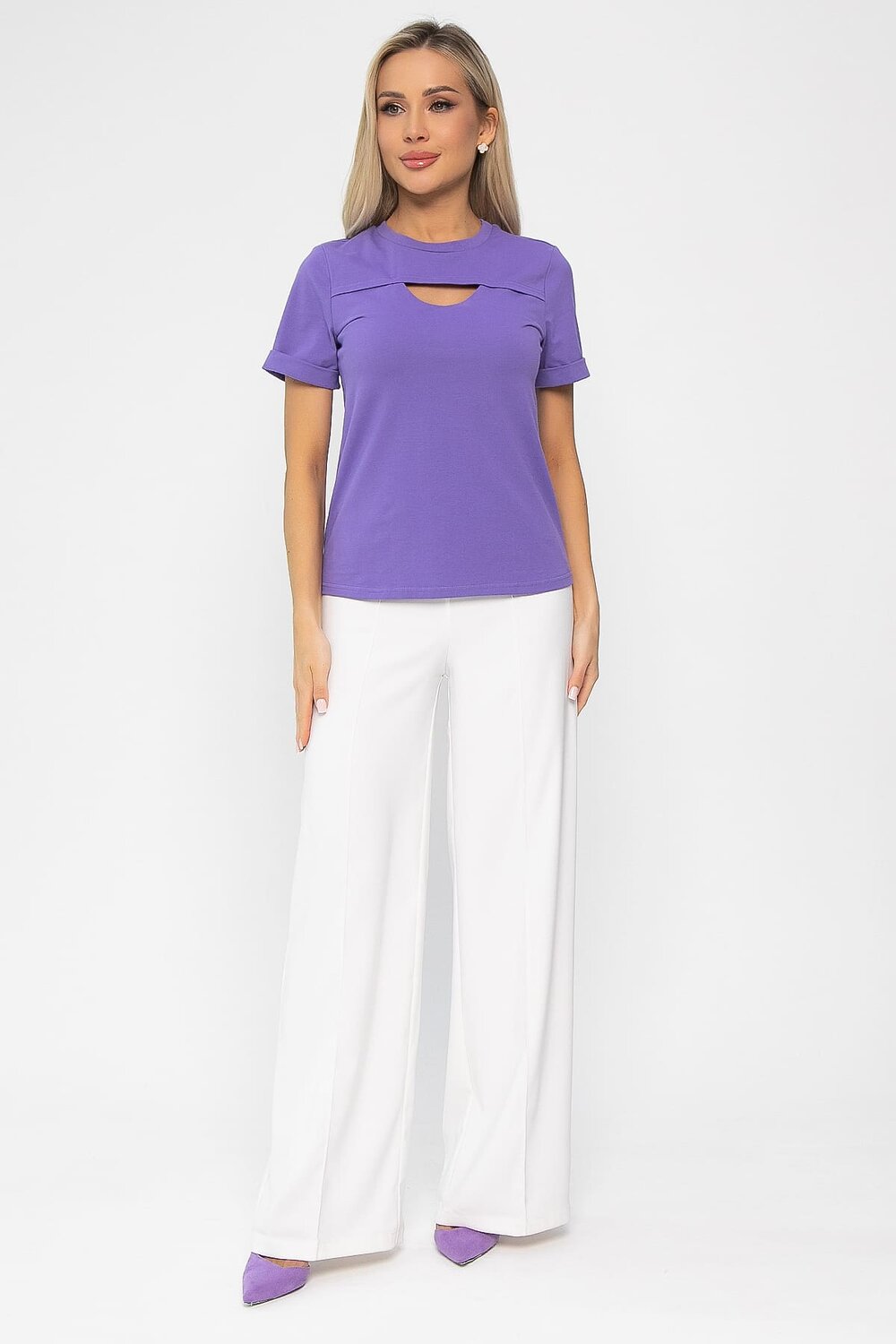 LT Collection Футболка 544770 Б13671-50М фиолетовый