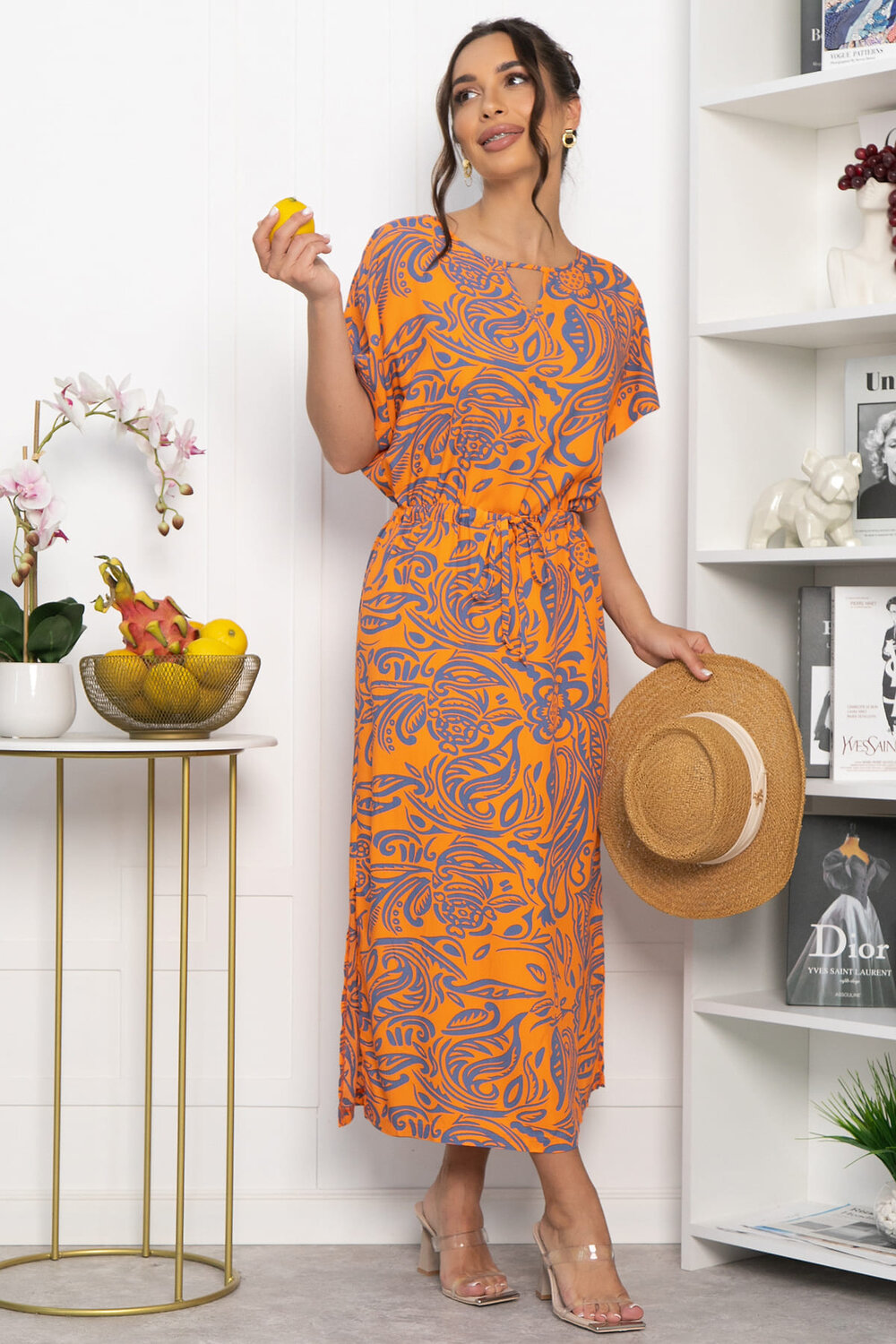 LT Collection Платье 544797 П13947-5М оранжевый