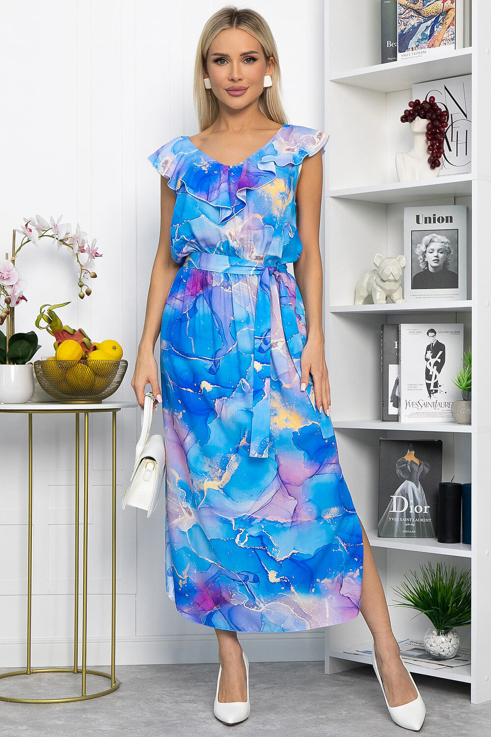 LT Collection Платье 544805 П13926-4М голубой