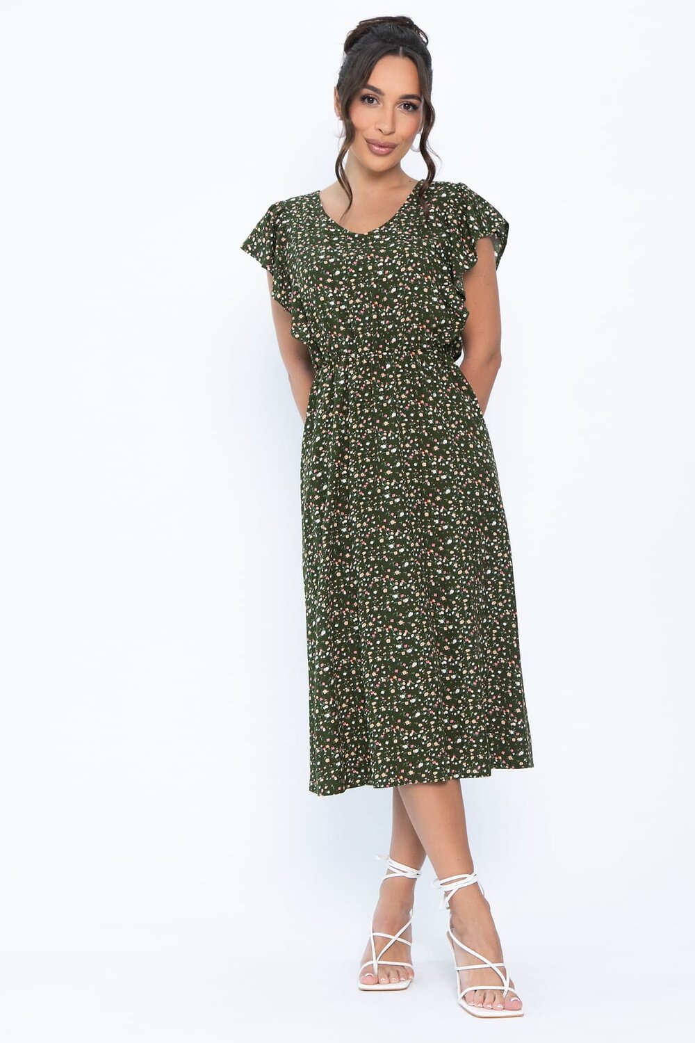 LT Collection Платье 544806 П13934-35М темно-зеленый