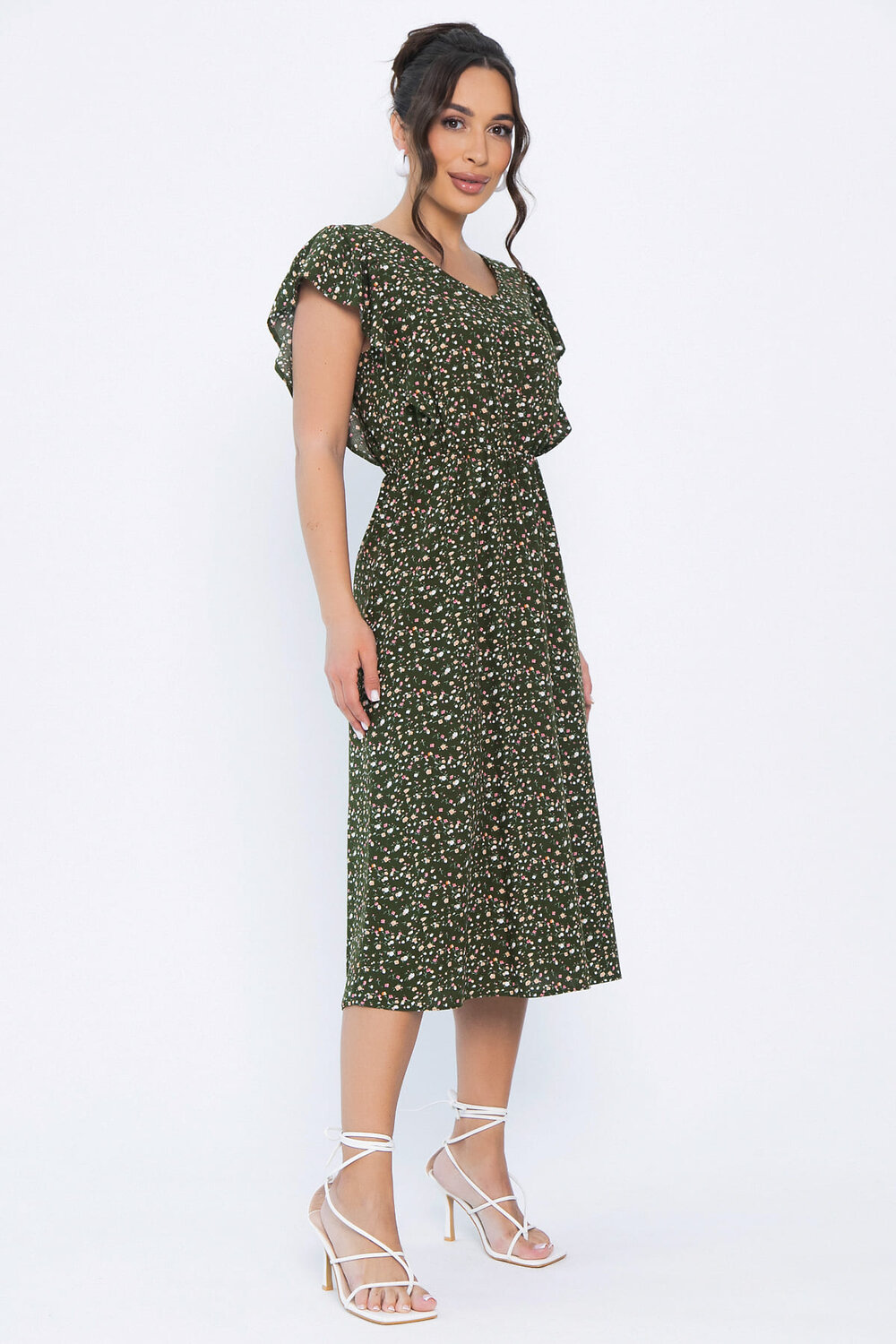 LT Collection Платье 544806 П13934-35М темно-зеленый
