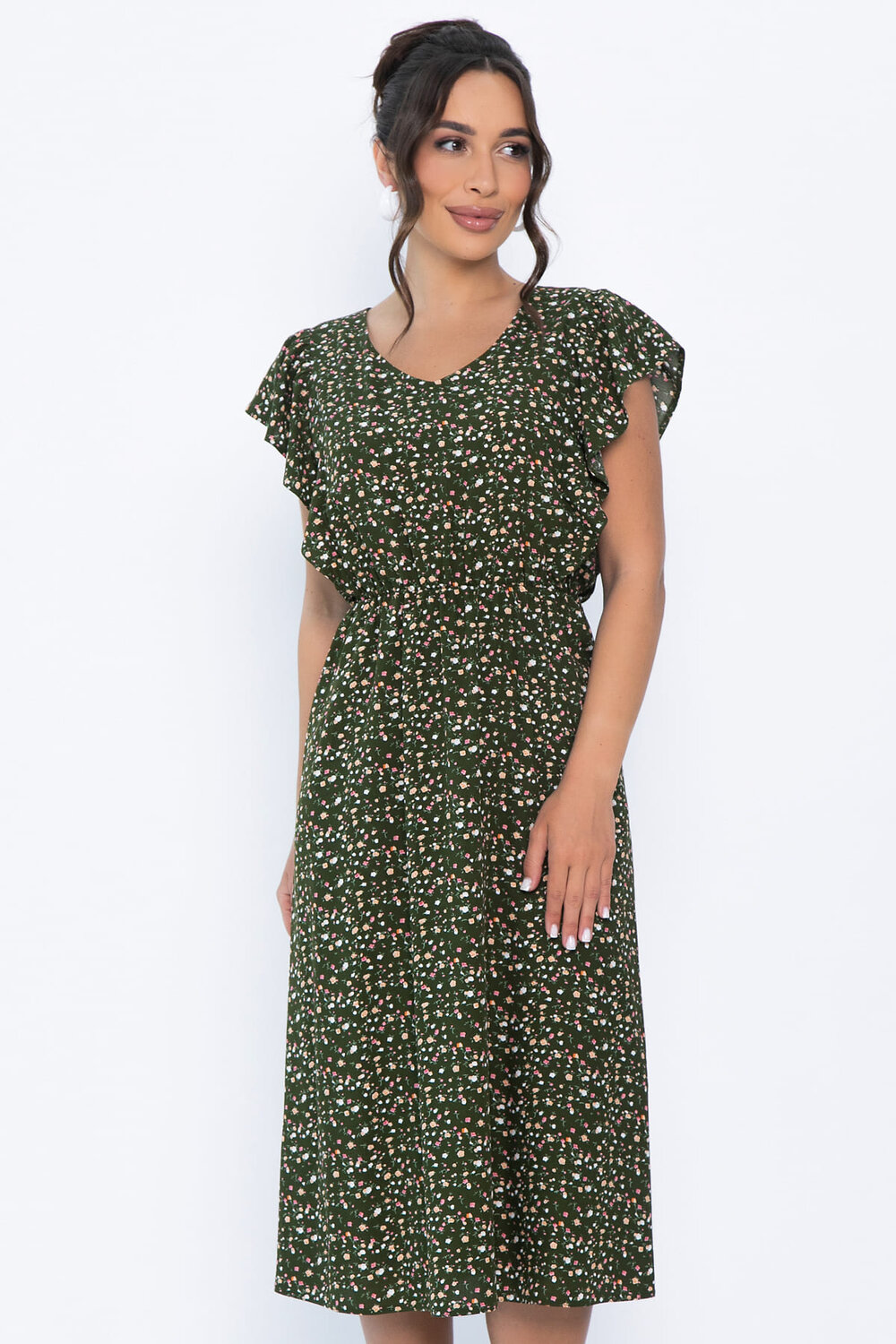 LT Collection Платье 544806 П13934-35М темно-зеленый