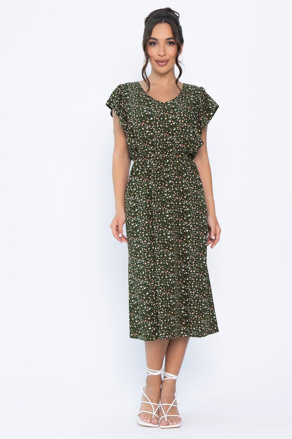 LT Collection Платье 544806 П13934-35М темно-зеленый