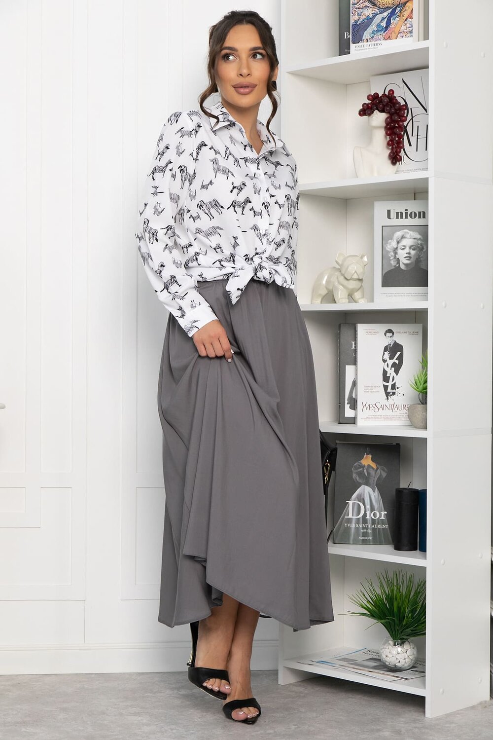 LT Collection Юбка 544810 Ю13943-25М серый