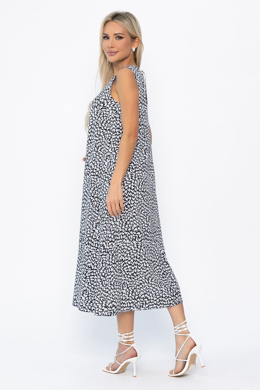 LT Collection Платье 544812 П13878-9М черно-белый