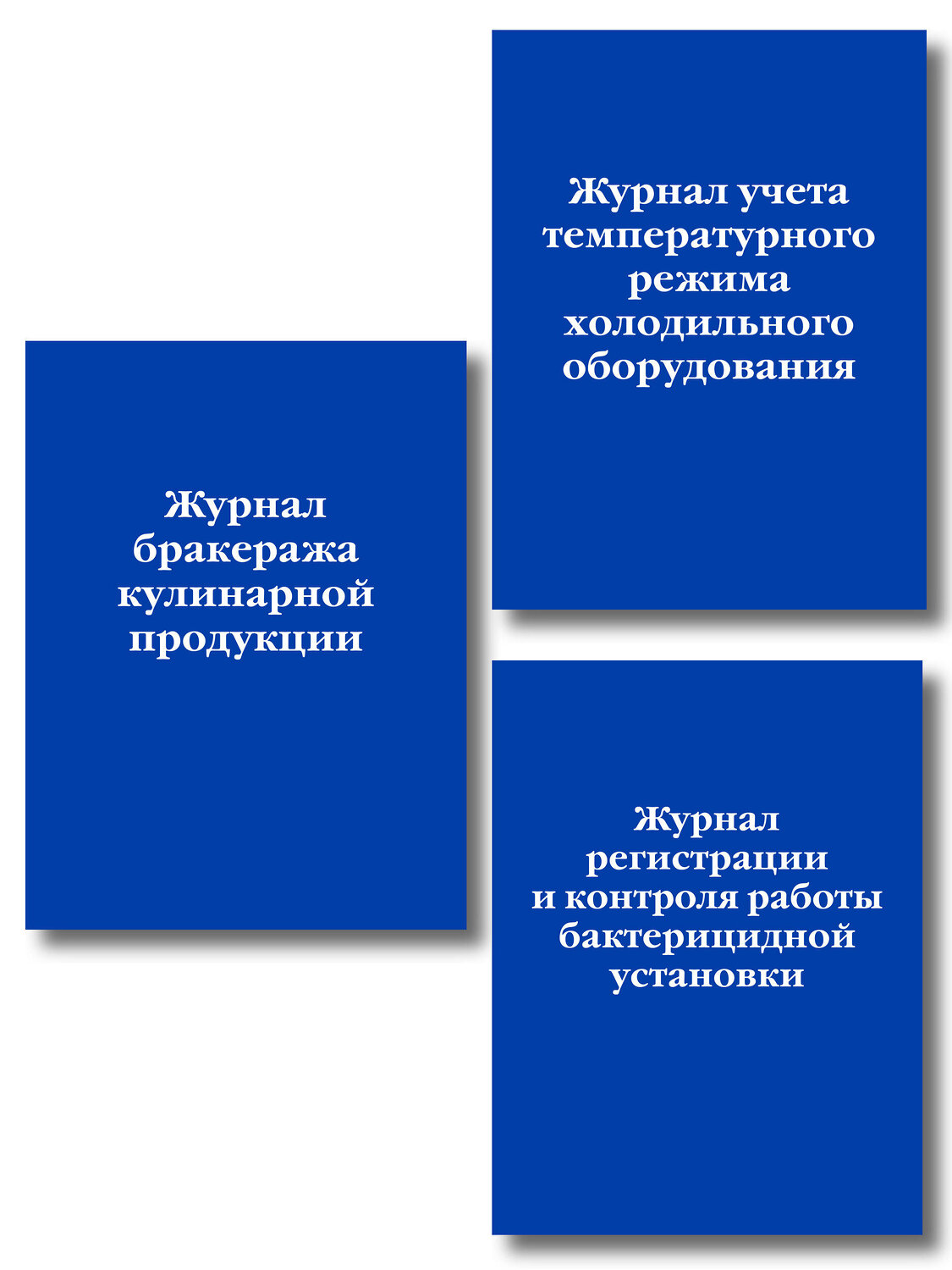 Эксмо "Комплект из 3-х книг: Журналы для заведений общественного питания (ИК)" 545175 978-5-04-226708-6