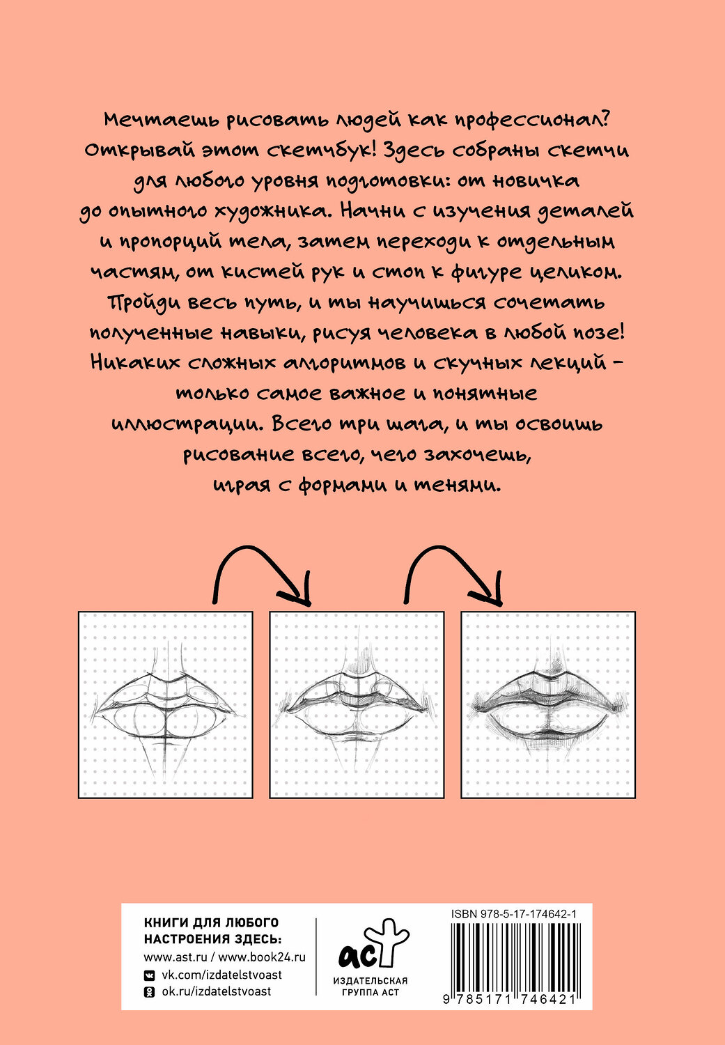 АСТ Мастеров Михаил "Рисуем человека по точкам карандашом" 545271 978-5-17-174642-1