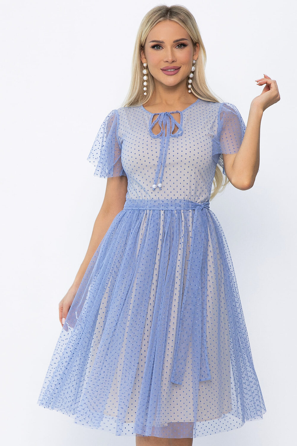 LT Collection Платье 545358 П13826-39М голубой