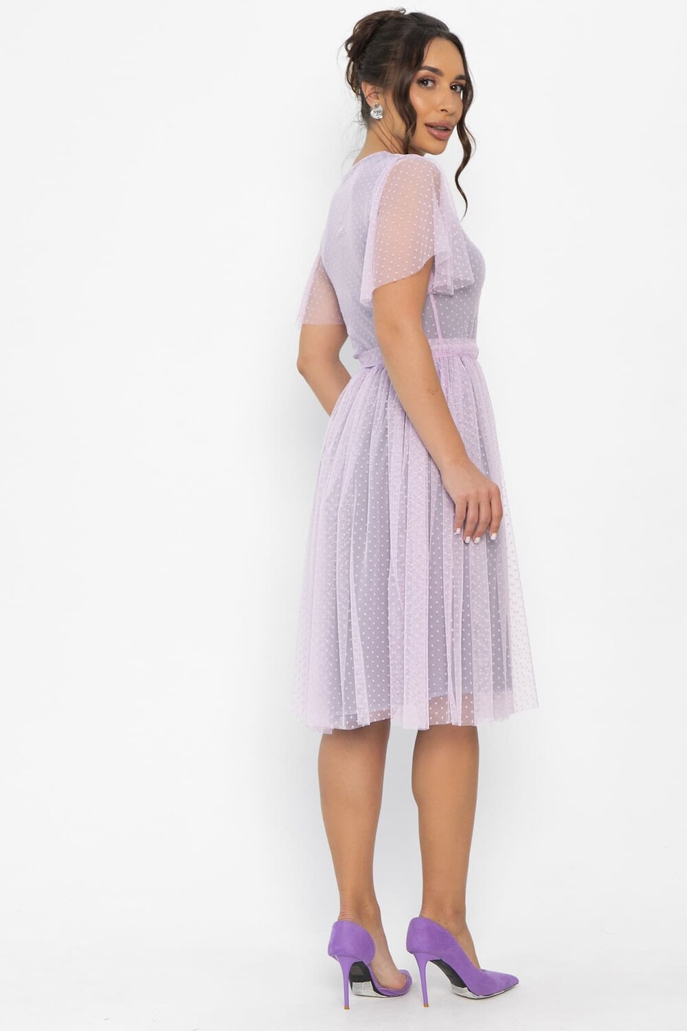 LT Collection Платье 545359 П13825-39М розовый/серый