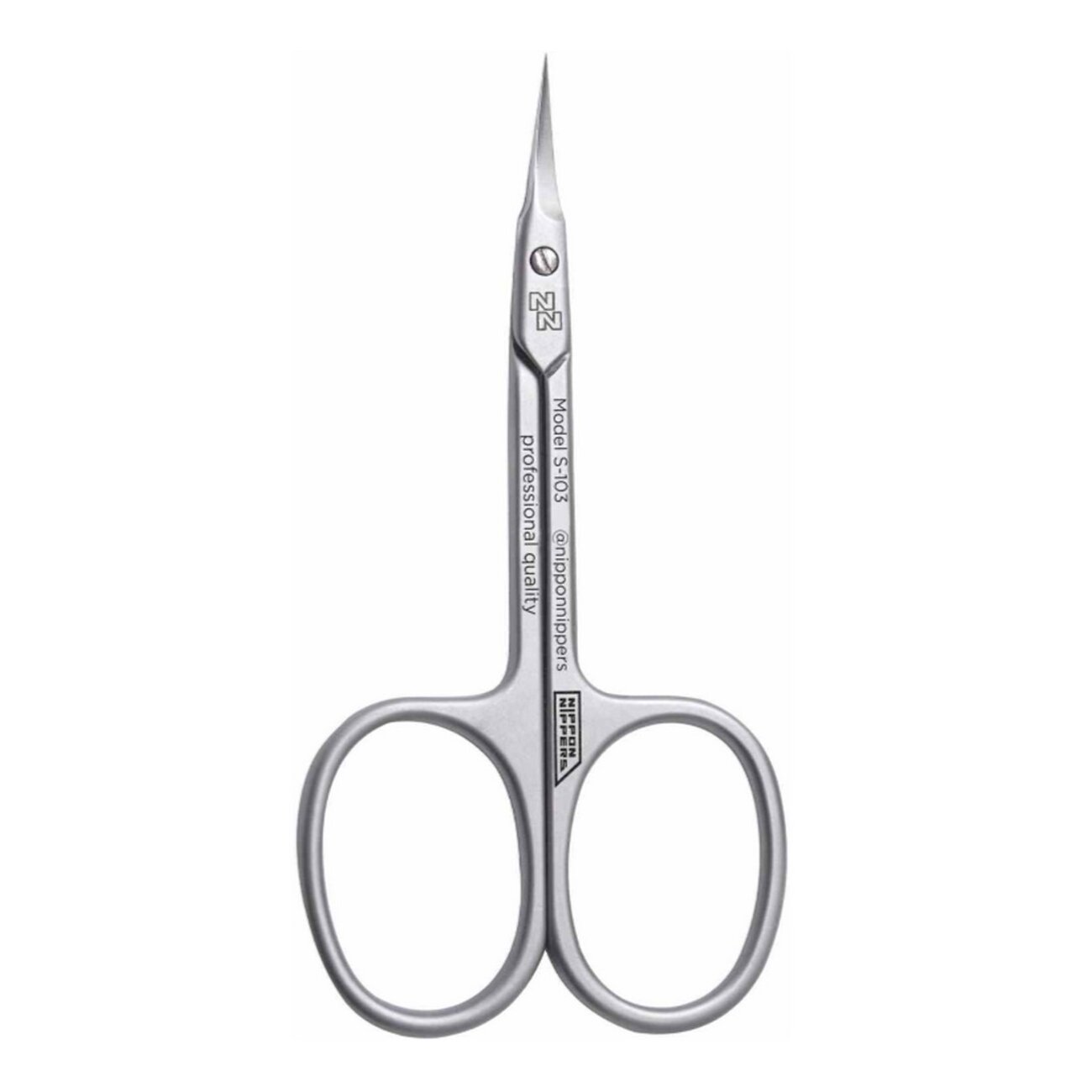 Nippon Nippers Ножницы маникюрные для кутикулы / S-103, ручная заточка, 90 мм 545558 23231