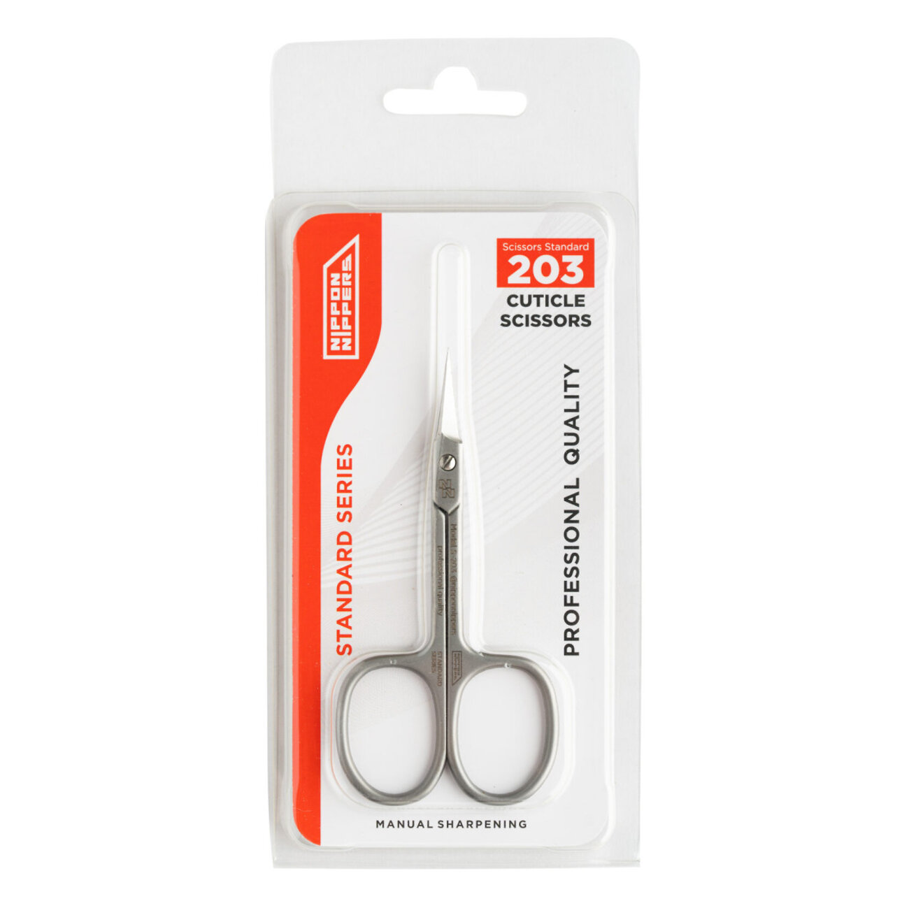 Nippon Nippers Ножницы маникюрные для кутикулы / Standard NN_S-203, ручная заточка, 94 мм 545560 23833