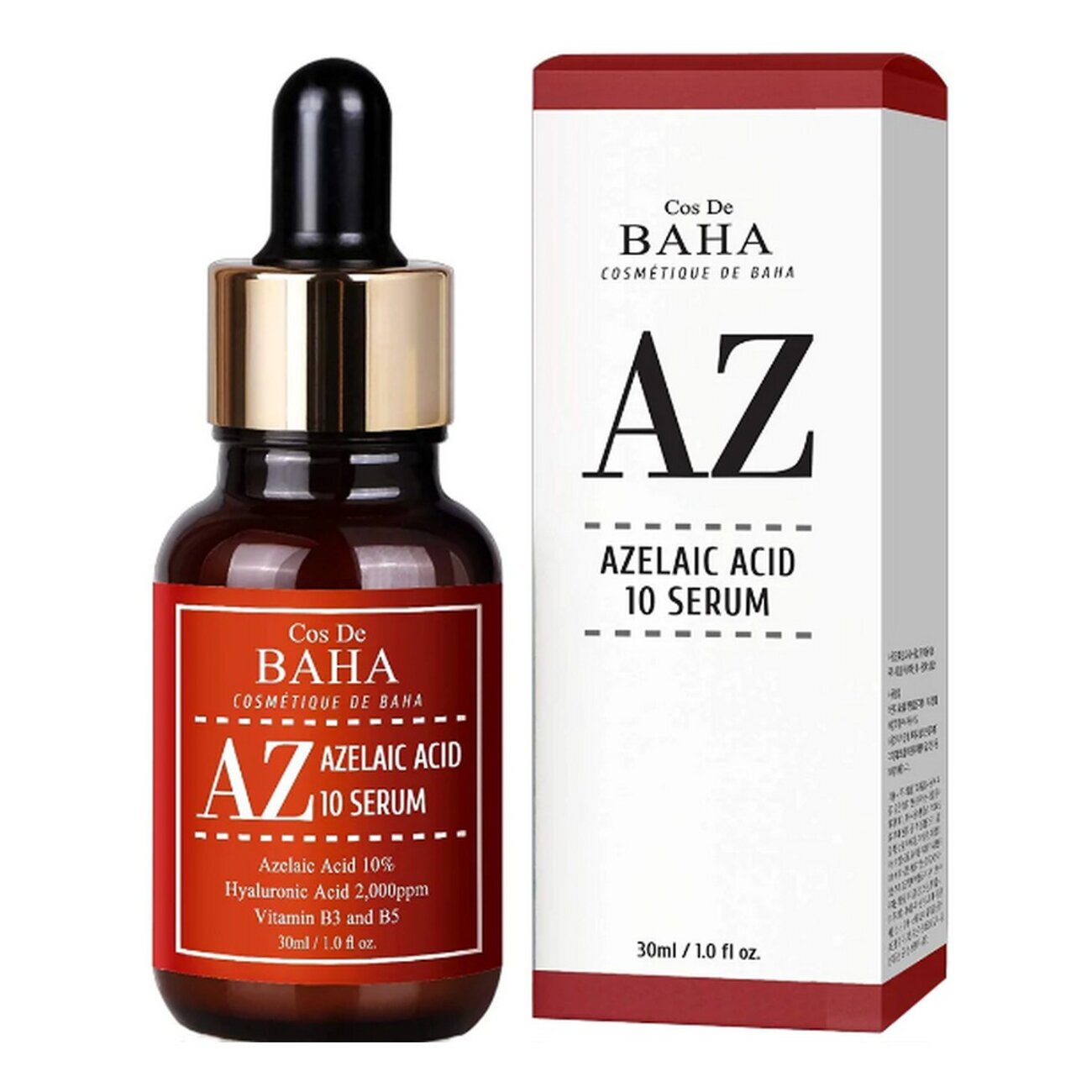 Cos De BAHA Противовоспалительная сыворотка с азелаиновой кислотой / AZ Azelaic Acid 10 Serum, 30 мл 545697 22451