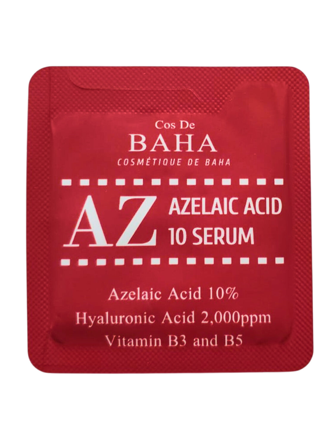 Cos De BAHA Противовоспалительная сыворотка для лица с азелаиновой кислотой / Azelaic Acid 10 Serum Sample (AZ), 1.5 мл 545716 27895