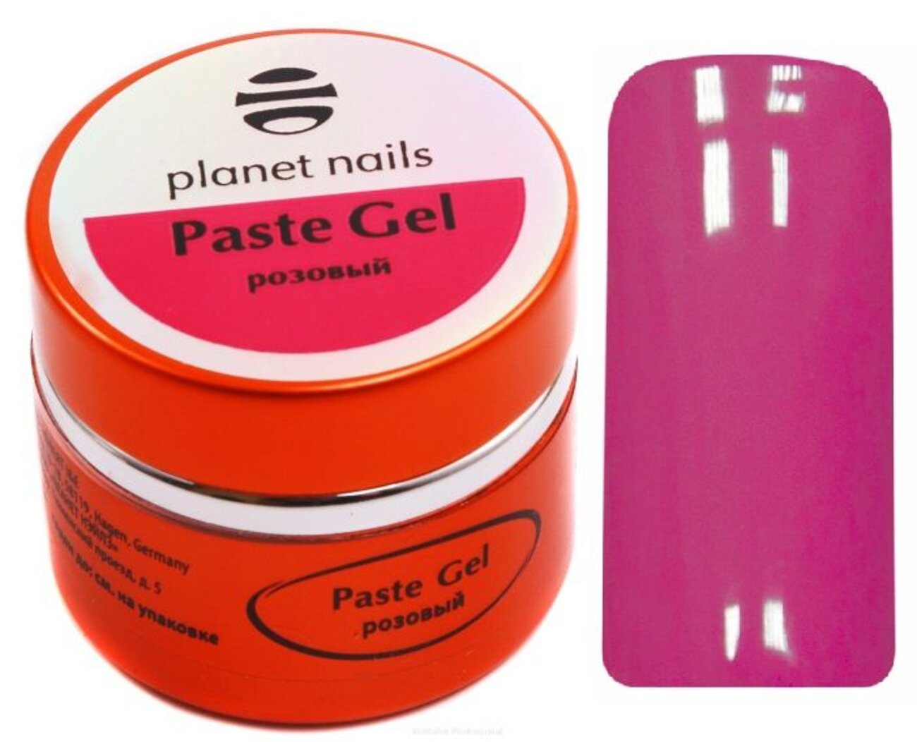 Planet Nails Гель-паста для дизайна ногтей, розовый, 5 мл 545818 2581