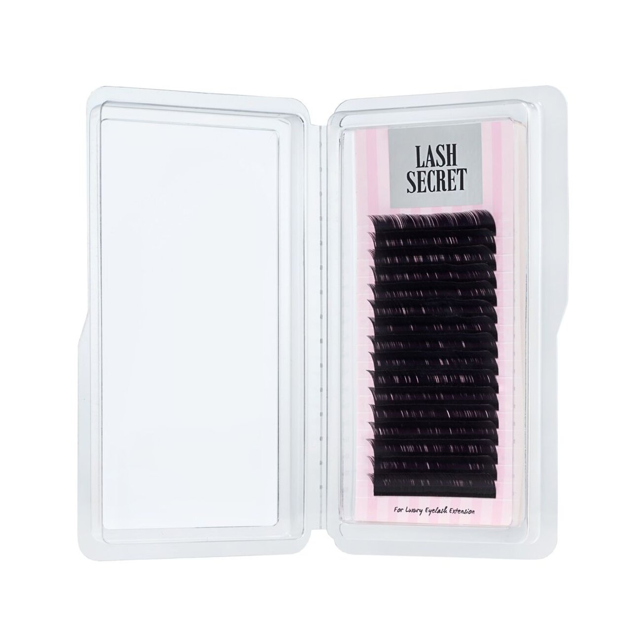 Lash Secret Ресницы для наращивания, одна длина, 16 линий, C, 0.10 мм, чёрный 545866 10524