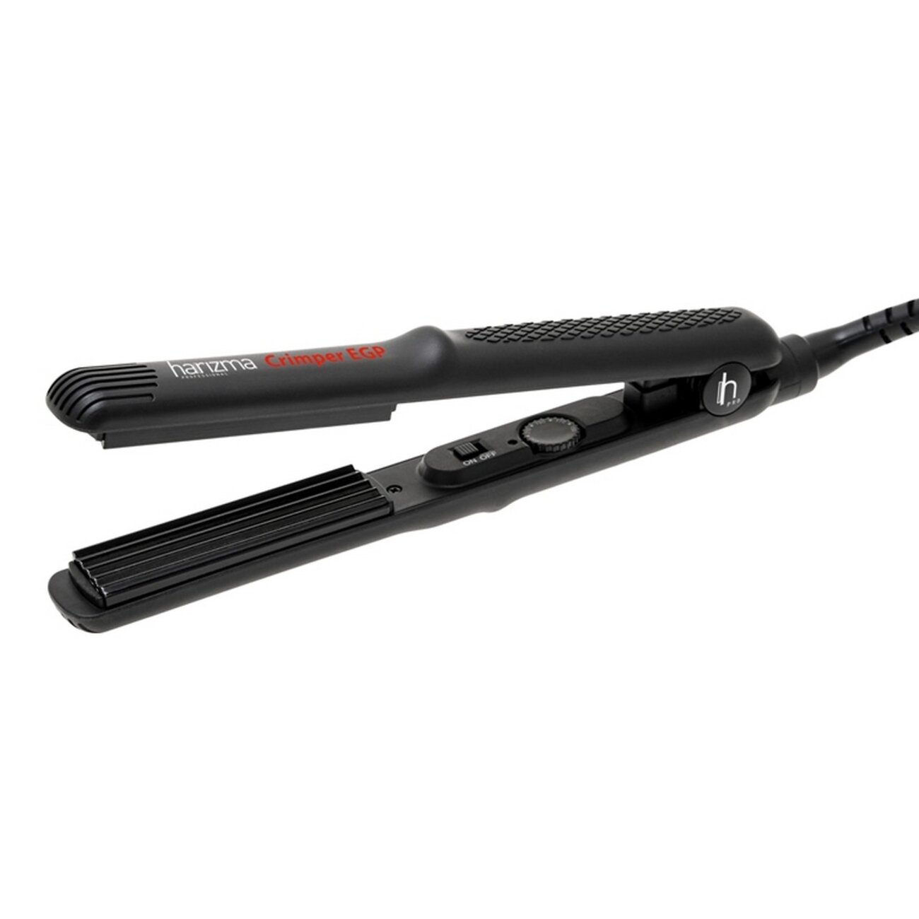 Harizma Профессиональные щипцы-гофре для волос / Crimper h10326EGP, 35 Вт, черный 545875 10453