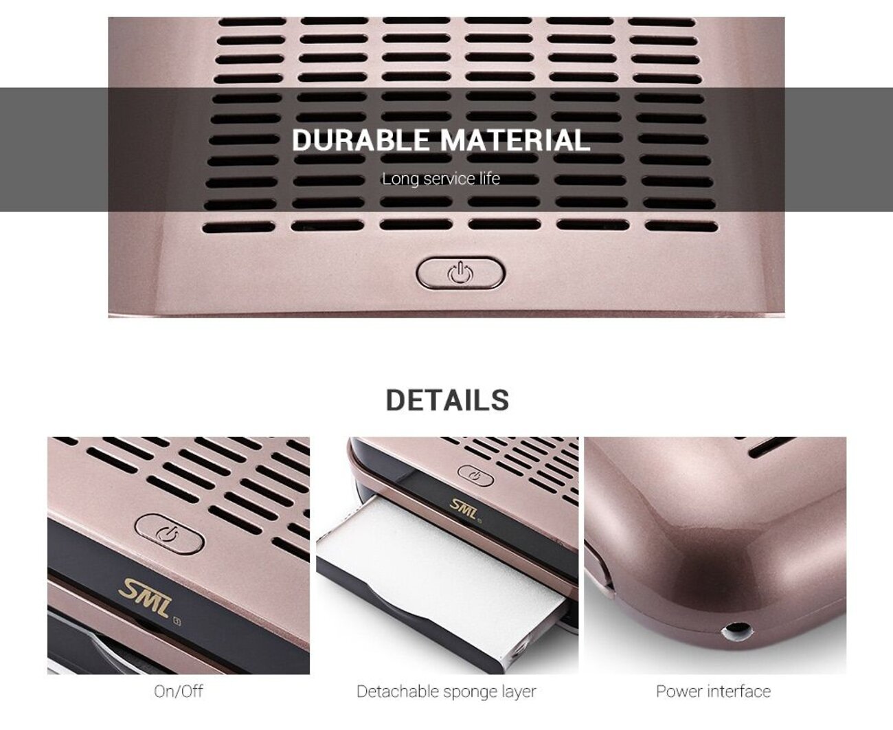 SML Пылесос для маникюра / C1 Deep pink, 68 Вт, темно-розовый 545916 13947