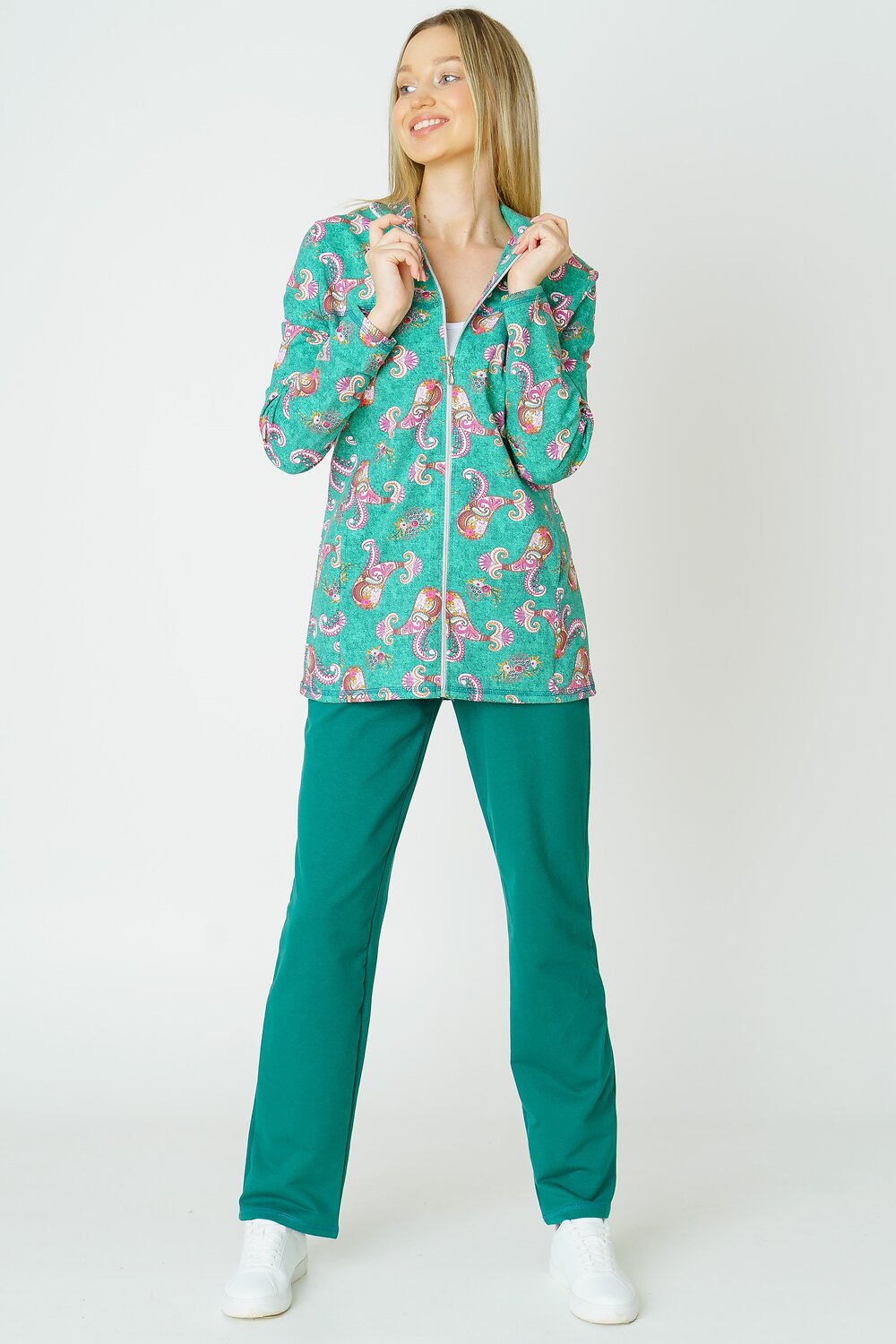 Binita Женский костюм 88108 902/1-2 изумрудный