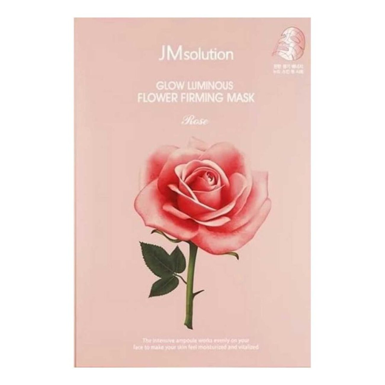 JMsolution Тканевая маска для лица с экстрактом розы / Glow Flower Firming Mask Rose, 30 мл 545972 19115
